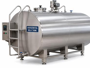 Horizontal Milk Tank