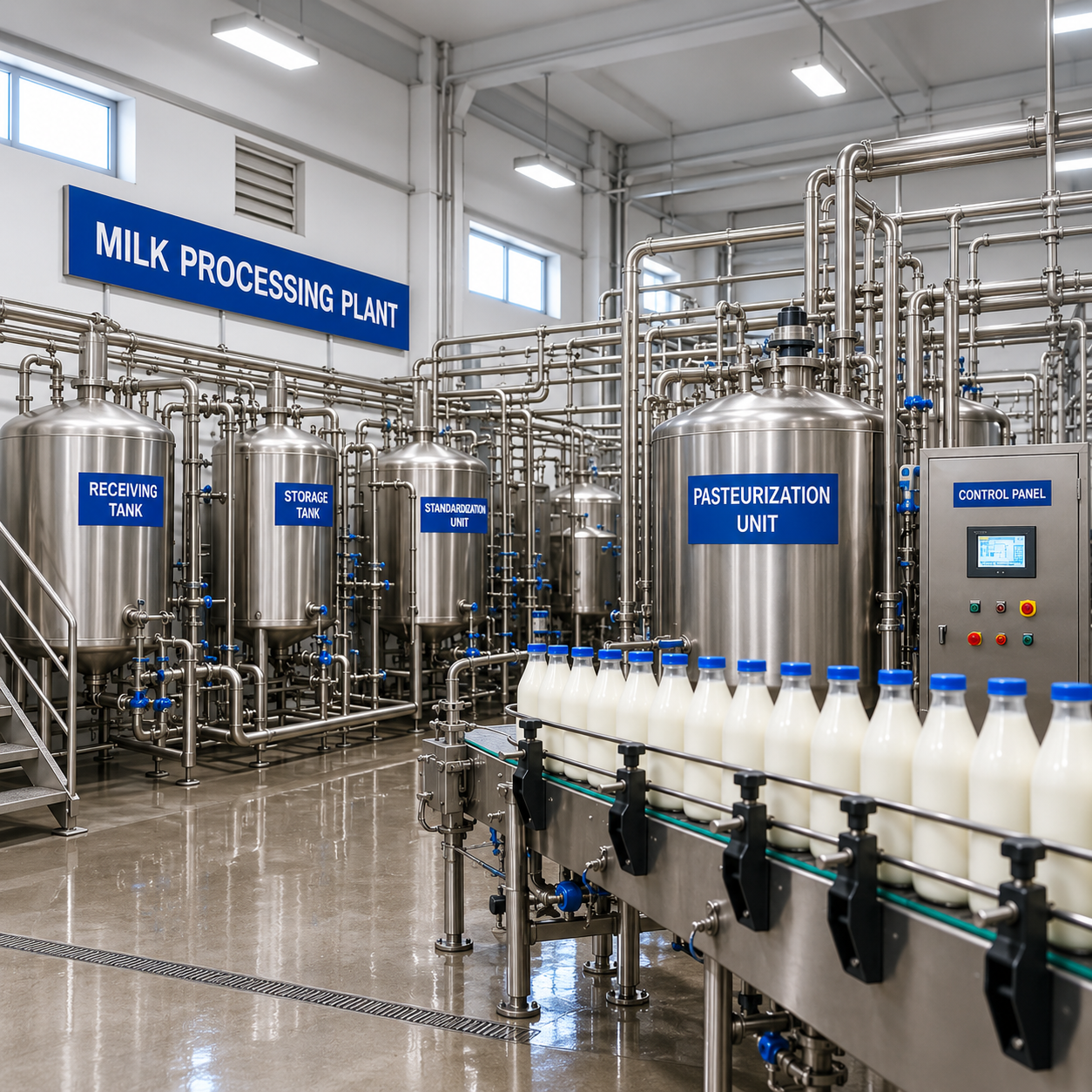 Milk Processing Plant Manufacturers in India by H. A. Engineering