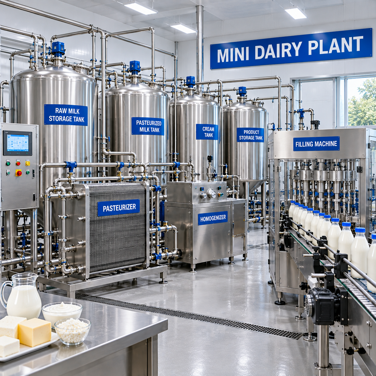 Advanced Mini Dairy Plant Manufacturers in India by H. A. Engineering